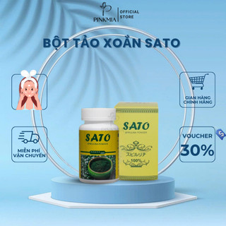  Tảo Xoắn Bột Sato Pinkmia Nhật Bản Chuyên Dùng Cấy Trắng Sáng Da Mịn Da Cấp Ẩm Trong Spa Và TMV 