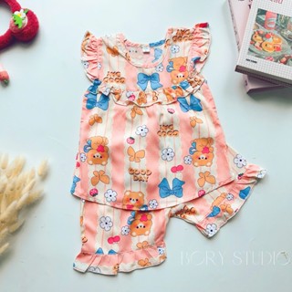 SALE Đồ Bộ Tole Bé Gái Tay Cánh Tiên Quần Đùi Bèo Bé Gái Vải Tole Xịn Loại 1 Mùa Hè Mát Co Rút ít Nhiều Mẫu- Bory Studio