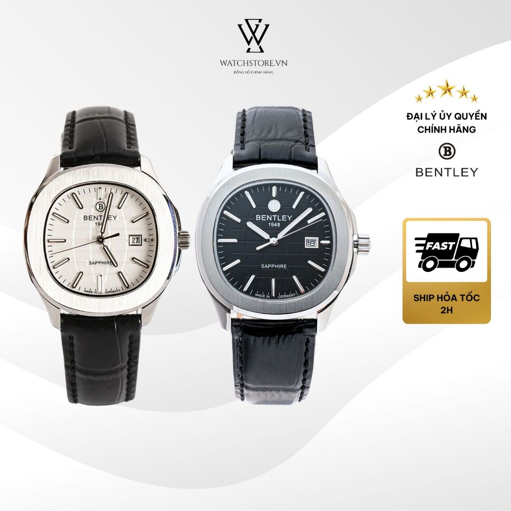Đồng Hồ Bentley Nữ BL1869 Máy Pin Kính Saphire 36mm Chống Nước Chính Hãng - WATCHSTORE