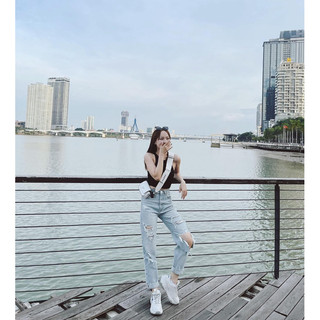 Áo ba lỗ nữ dáng croptop HM auth