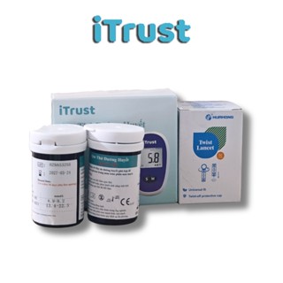 Hộp 50 que thử đường huyết iTrust AC301 + 50 kim chích máu