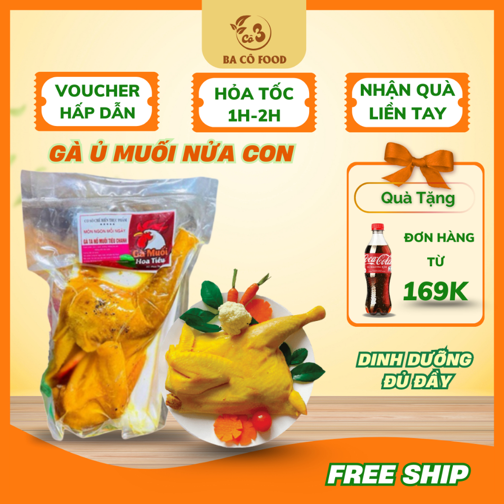 [Siêu Tốc HCM ] Gà Ủ Muối  - Thơm Ngon Đậm Đà, Chuẩn Vị Quê Hương
