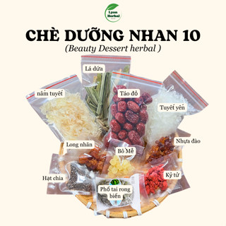 Set nấu Chè Dưỡng Nhan tự nấu tại nhà, bổ sung dinh dưỡng đẹp da giữ dáng, ngủ ngon