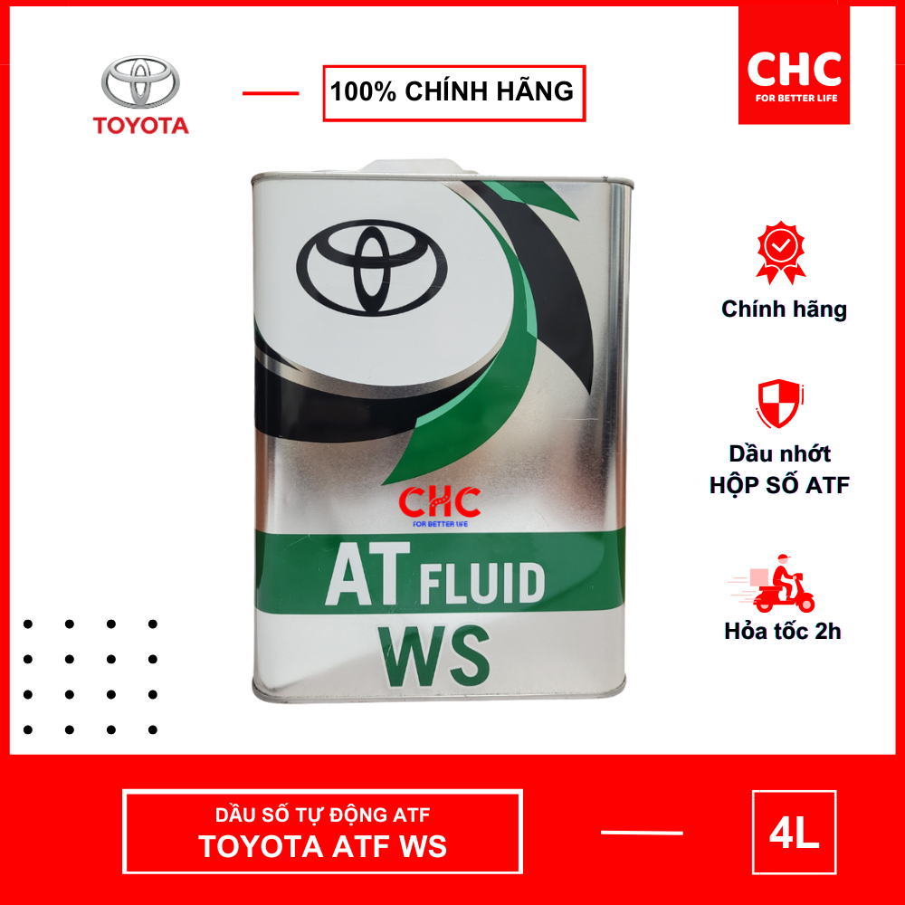 Dầu số tự động xe ôtô Toyota Lexus, Camry, Fortuner tiêu chuẩn ATF WS (Chính hãng Thái Lan)