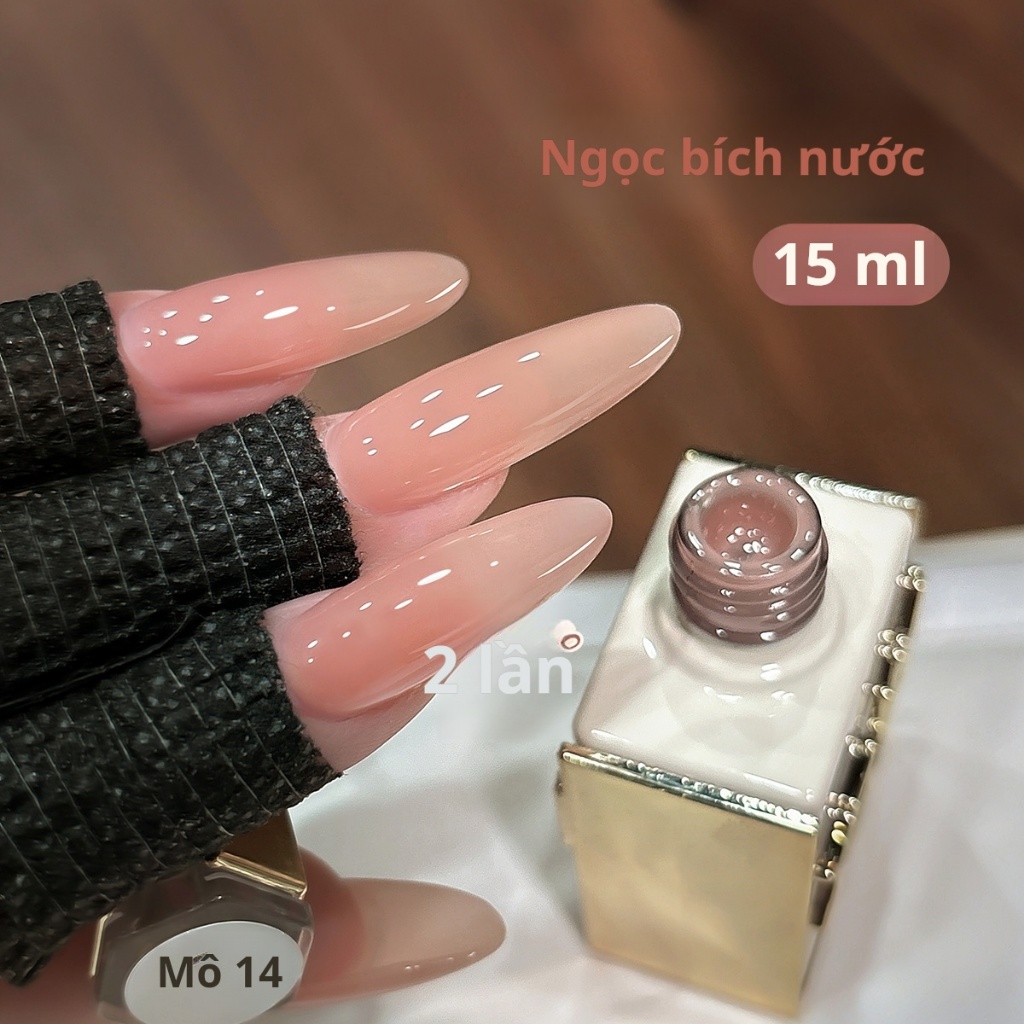 XEIJAYI 15ml--M014 Sơn móng tay trong suốt New Summer Ice màu nude cho nữ Thiết kế móng tay nghệ thuật DIY