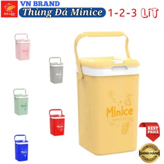 💝 VN BRAND 💝 Thùng Đá Minice 1-2-3 Lít DUY TÂN Nhựa PP, PU Giữ Nhiệt, Có Quai Xách 💝