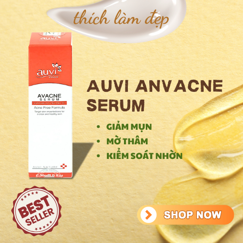 [30mL] HỖ TRỢ GIẢM MỤN GIẢM NHỜN AUVI AVACNE SERUM