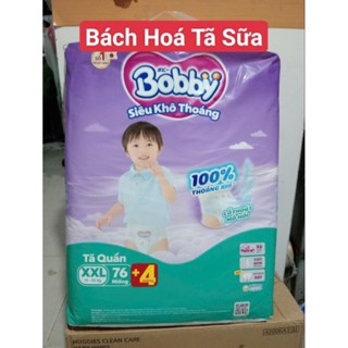 (Tặng 4 miếng) Tã/ bỉm quần bobby mega jumbo M116/ L100/ XL88/ XXL 80 / M96/ L88/ XL76/ XXL70 miếng,   tã em bé