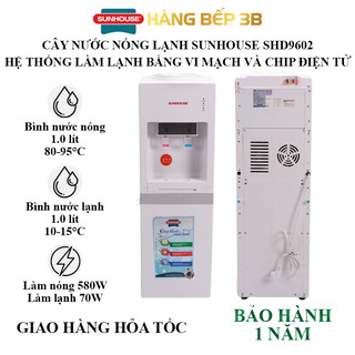 Cây nước nóng lạnh Sunhouse SHD9602 có ngăn chứa đồ - Bảo hành tận nơi sử dụng