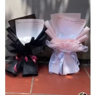 cốt Bó hoa 10 đến 15 bông sáp, len,.  ( cắm hoa tươi nhắn shop thay xốp nhé bạn)