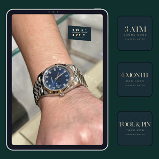 Đồng Hồ Nam Dây Thép Size 38mm R38 Chạy Pin Kim Trôi, Đồng Hồ Pin Thời Trang Luxury Chống Xước Chống Nước Bảo Hành 6T