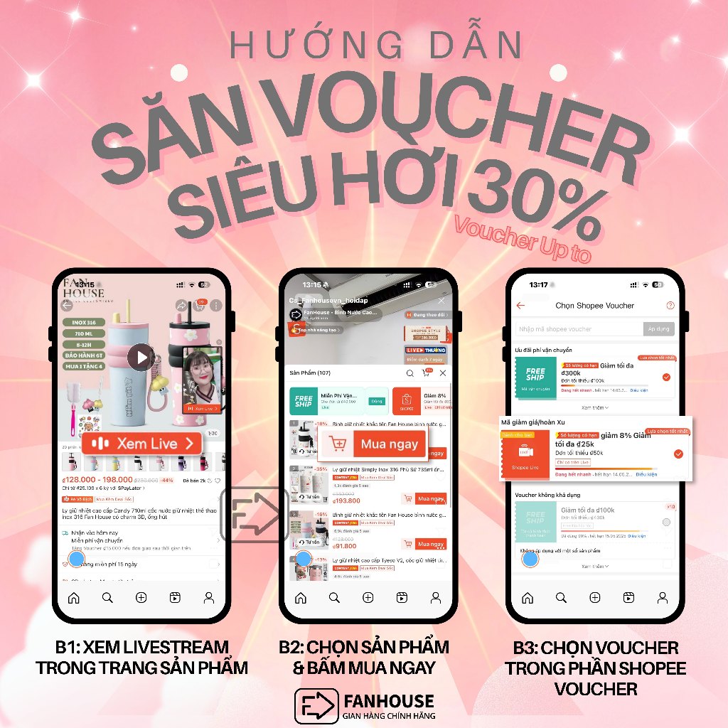 Ly giữ nhiệt Lily inox 316 lõi tráng Sứ, cốc giữ nhiệt 500ml Fan House khắc tên theo yêu cầu | BigBuy360 - bigbuy360.vn