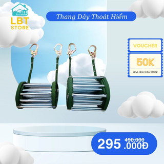 Thang Dây Thoát Hiểm Chống Cháy Chung Cư Nhà Cao Tầng Kèm Móc Dễ Sử Dụng (GVQ Store)