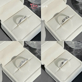   Kèm hộp như ảnh  Nhẫn bạc nam CHY SILVER loại trơn đơn giản full box da bạc thật 