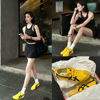 Giày thể thao Onit.suka Tig.er Mex-ico 66full box hottrend 2024 giày tiger vàng đen