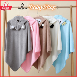  Khăn tắm cho bé khăn choàng tắm có mũ áo choàng tắm cho bé shop Tôm Tôm 