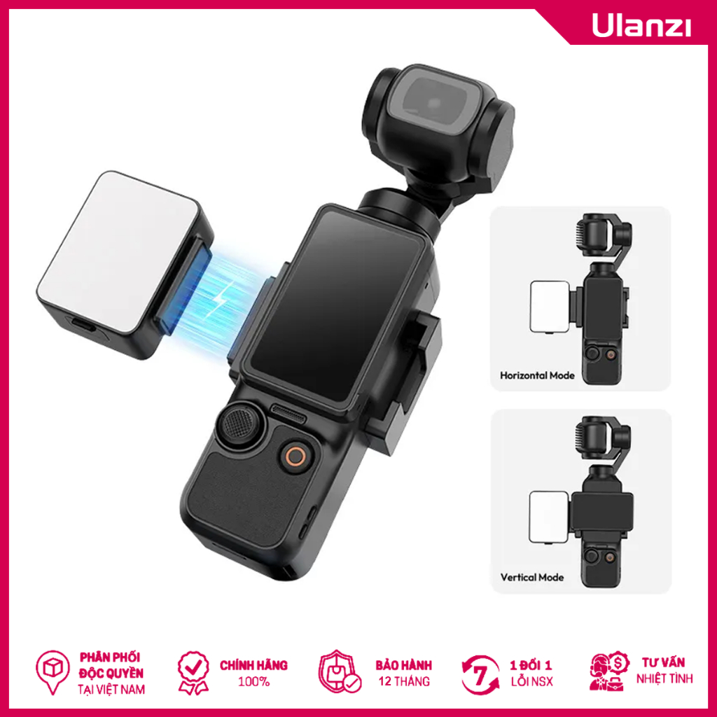 Ulanzi LM001 - Đèn Trợ Sáng Từ Tính Cho Pocket 3 - Hàng Chính Hãng