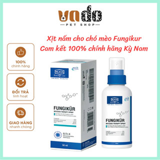 [Chính Hãng] Chai Xịt Fungikur 50ml Hỗ Trợ Da Lông Cho Chó Mèo Bị Nấm