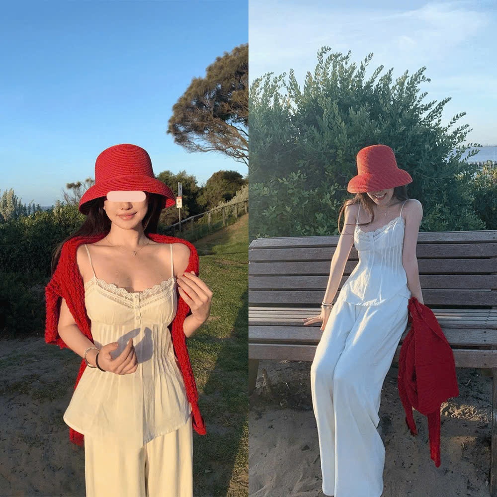 Áo Thô 2 Dây Hoa Ly Eo 2001Clothing