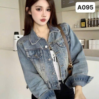  Áo khoác bò nữ croptop thiết kế trẻ trung cá tính 