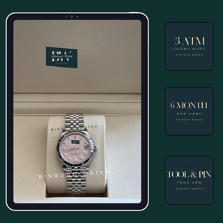 Đồng Hồ Nữ Sang Chảnh Dây Thép Mặt Hồng, Đồng Hồ Chạy Pin Nữ Thời Trang Size 31mm Chống Nước Kèm Box Hãng Bảo Hành 6T