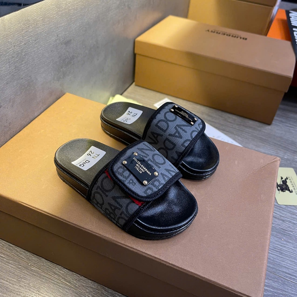 Dép Quai Ngang Cho Bé Trai Logo Đôn Cờ Lê Cực Hot - Dép Quai Ngang Cho Bé Đeo Đi Chơi Đi Học Cực Chất Phong Cách Đôn Chề