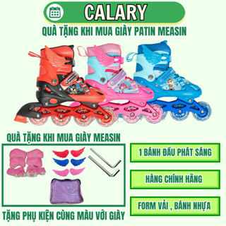 Giày Patin Trẻ Em  Cougar [CENTOSY] Measin - Có Đèn Bánh, Form Chắc Chắn, Phanh Chân An Toàn