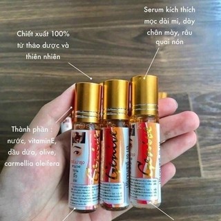 Serum dưỡng dài mi, mọc lông mày Genive Thái Lan 10ml, Tinh chất dưỡng mi, kích mọc tóc, lông mày, mọc râu Thái Lan