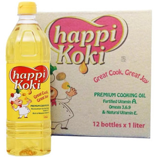 Thùng 12 Chai Dầu Ăn Happy 1lit