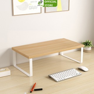 Kệ để màn hình decor góc làm việc chân sắt mặt gỗ MDF chắc chắn thương hiệu UNLIMI - GM212