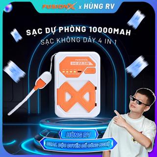  Cục sạc Không Dây 10.000mAh FX-11W  - Sạc Không Dây nam châm 15W Sạc Nhanh 20W Tích Hợp Dây Sạc 2in1 