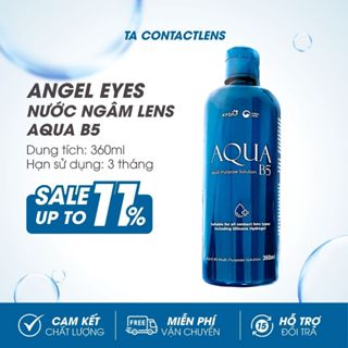  Nước ngâm lens Aqua HÀNG CAO CẤP Nước ngâm kính áp tròng Hàn Quốc giữ ẩm dài lâu mẫu mới 2024 