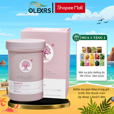 Kem Ủ Tóc Voudioty Biotin Collagen Giúp Tóc Suôn Mềm Mượt 500ml