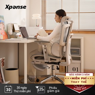 Xpanse X360 Ghế công thái học – Tựa lưng linh hoạt, đệm êm, tay vịn & tựa đầu chỉnh, chân thép chịu 300kg