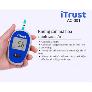 Máy Đo Đường Huyết Chính Hãng Itrust AC-301 Giá Rẻ ( không kèm kim và que )