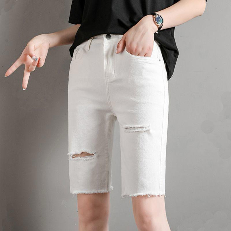 Quần Short Nữ Màu Trắng Dáng Ôm – Phối Đồ Dễ, Mặc Là Đẹp (from nhỡ 25kg -33kg)