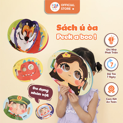Sách giấy Peek a boo  Lalala baby ú oà Ai đây nhỉ đồ chơi giấy hóa trang đồ chơi thông minh cho bé
