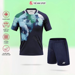  Quần áo Yonex dành cho tập luyện và thi đấu cầu lông chất liệu cao cấp  0706 xanh  
