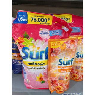 Nước giặt surf 3,6KG hương nước xả vải + KHUYẾN MÃI