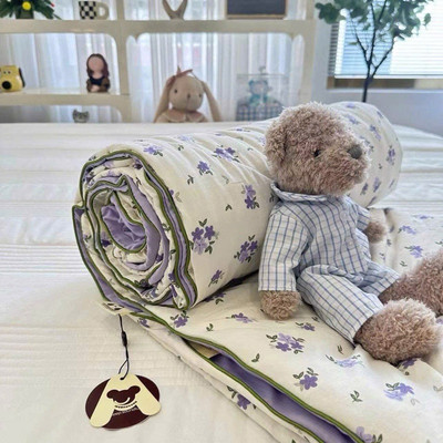 Chăn hè đũi sơ đậu nành bodecor kích thước 2mx2m3 nhập khẩu, Mền hè đũi cotton chất liệu mềm mại thoáng mát mẫu mới 2025