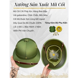  Mũ Cối " Phíp Xịn Sơn Lòng "   Hàng Cao Cấp Cốt Phíp Xịn Bao Đập    Vải Gabardine Quai Da Bò Khuy,Ure Đồng Hoặc Nhôm 