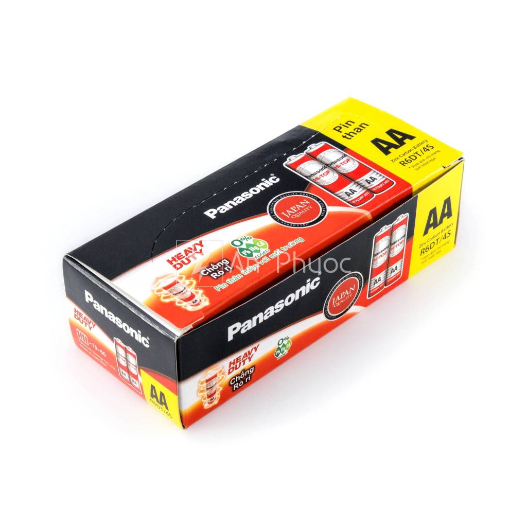 Pin tiểu AA Panasonic R6DT/4S (size lớn, hộp 60 viên)