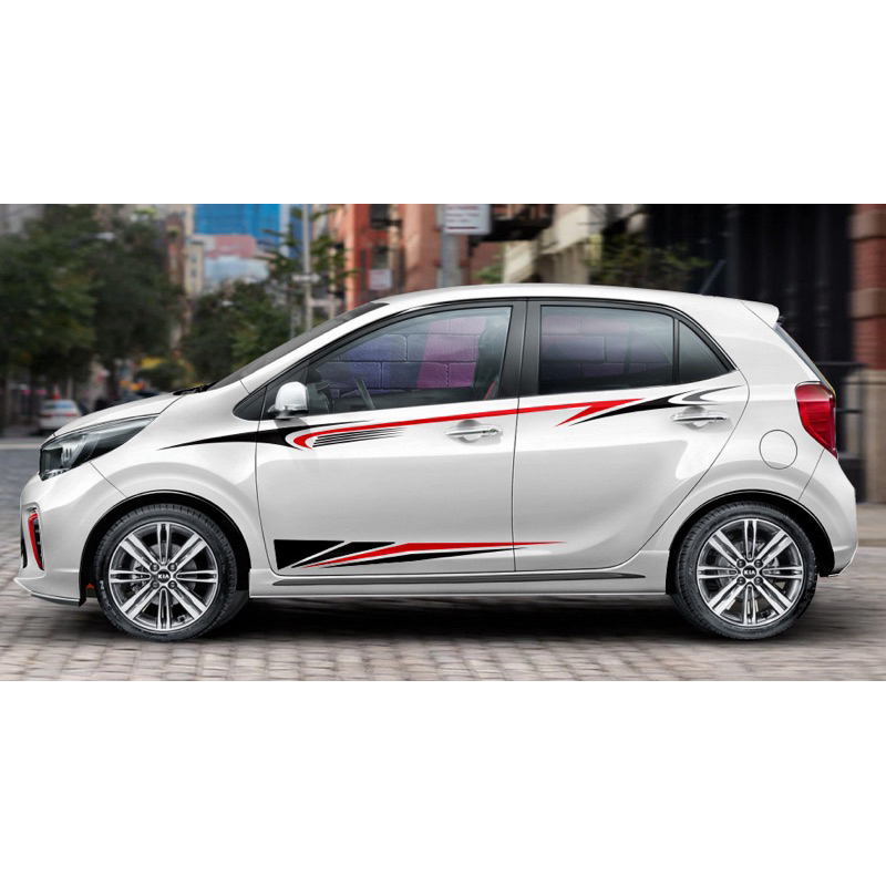 Tem Dán 2 bên Sườn Xe Ô Tô I0-Morning-Fadil,team Decal oto