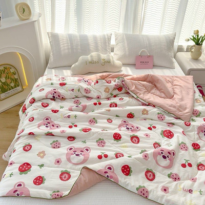 Chăn hè đũi sơ đậu nành bodecor kích thước 2mx2m3 nhập khẩu, Mền hè đũi cotton chất liệu mềm mại thoáng mát mẫu mới 2025
