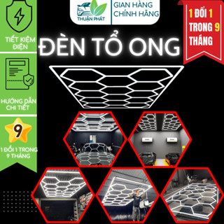 Đèn led trang trí siêu sáng, đèn tổ ong lục giác treo ốp trần gara Detailing 850W Thuận Phát