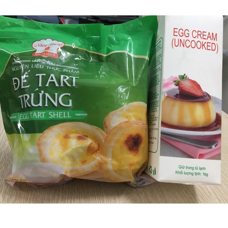 Combo đế tart trứng+ kem trứng Nhất Hương