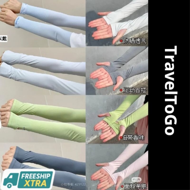 [1 Cặp] 2 Ống Tay Chống Nắng, Găng Tay Chống Nắng Hàn Quốc Let's slim