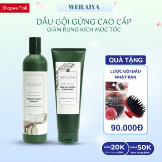 Bộ dầu gội xả gừng & gừng hà thủ ô Weilaiya giảm rụng, kích mọc tóc chính hãng