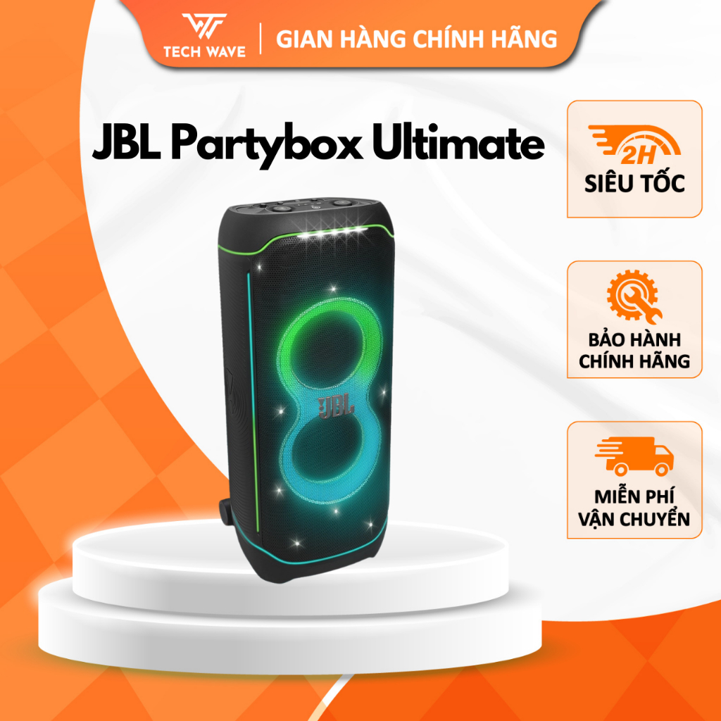 [Tặng Mic Alpha Works D2] Loa Bluetooth Karaoke JBL PARTYBOX ULTIMATE chính hãng - Bảo hành 12 tháng