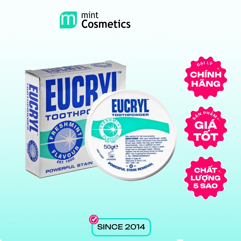 Bột Trắng Răng Eucryl Toothpowder